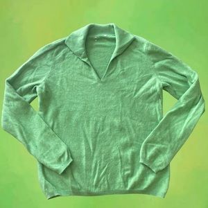 Vintage Cashmere Collared Sweater